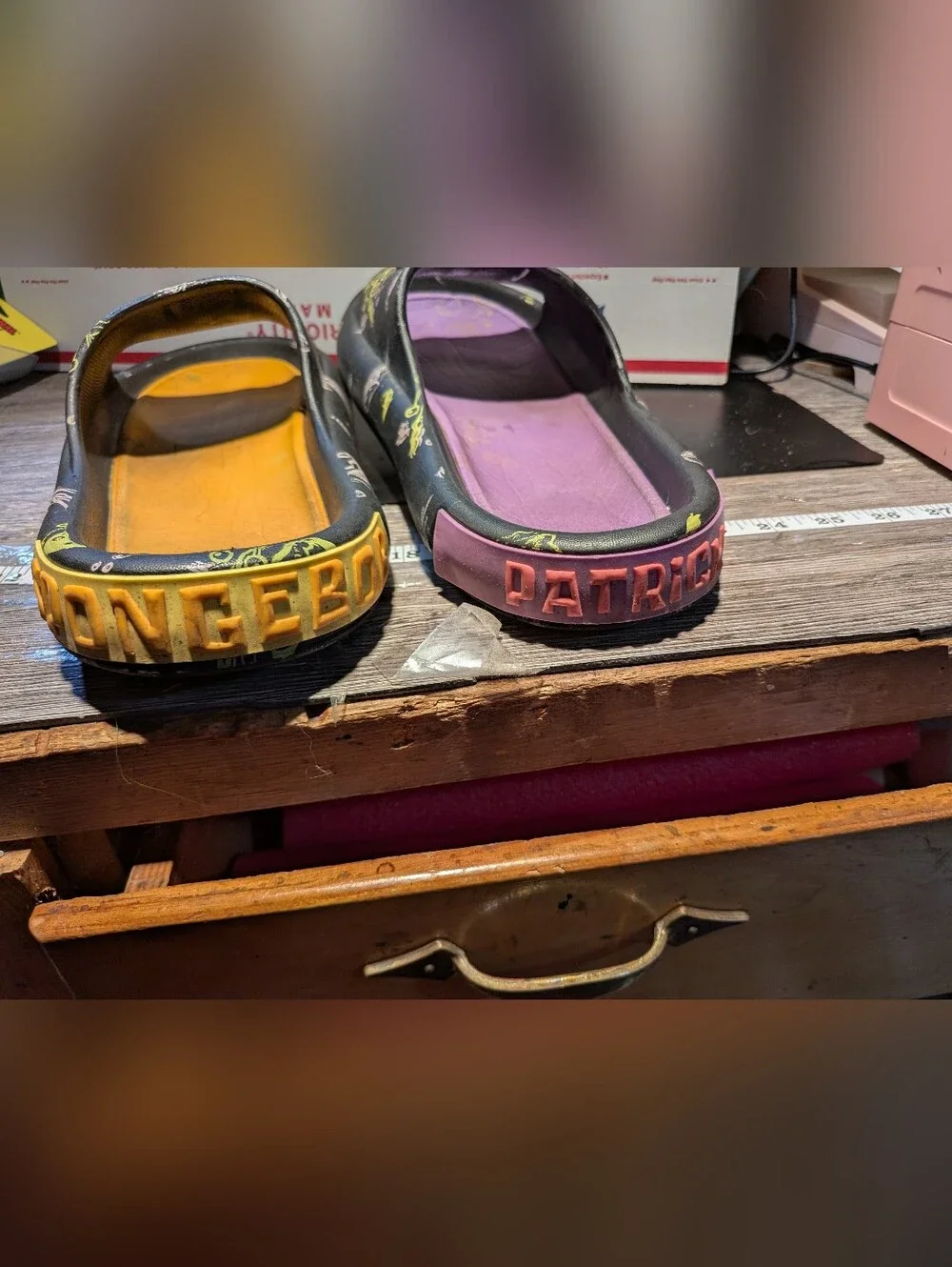 SpongeBob & Patrick Men's Slides Sandals Size‎ 12